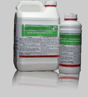 flacon d'acide phosphorique